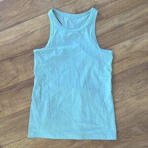 lululemon athletica Fitted blue Sleeveless Tank Top